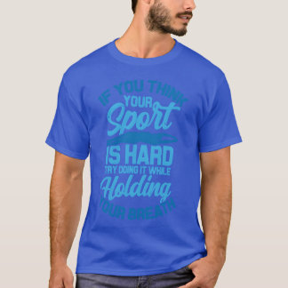 Rolig simutmaning sport är svår t shirt