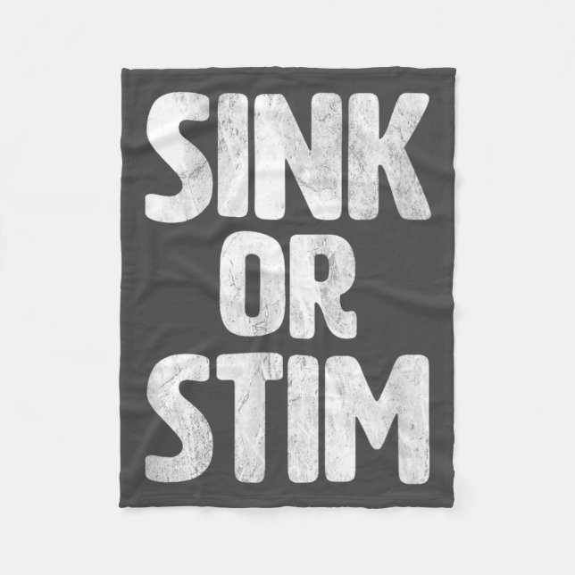 Rolig Sink Stim Neurodivergent Normalisera Autism Fleecefilt (Framsidan)