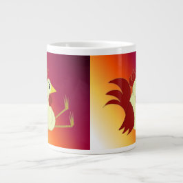 Rolig sittande tupp jumbo mugg