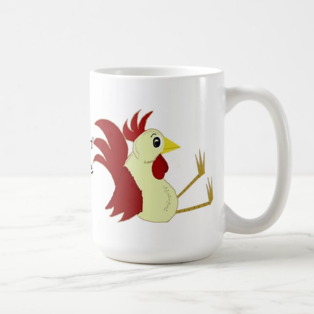 Rolig sittande tupp kaffemugg (Höger)