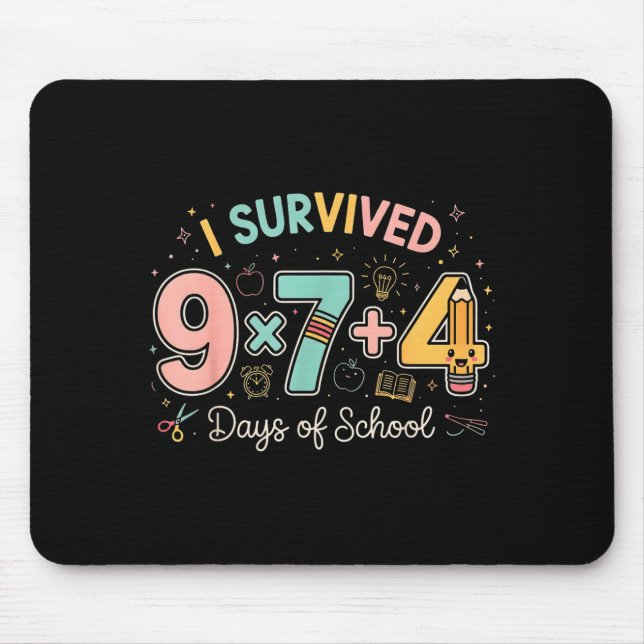 Rolig Six Seven 67 Dagar Skola Meme Math Lärare Musmatta (Framsidan)