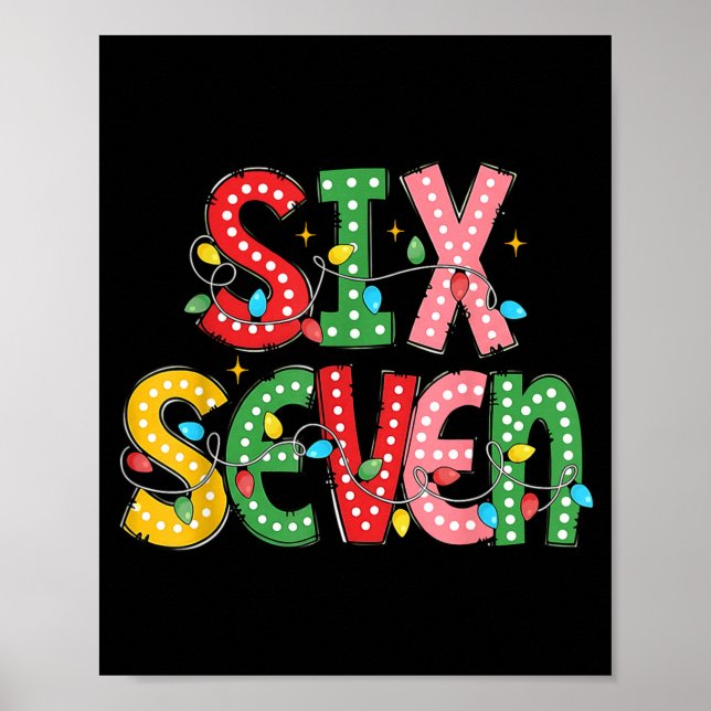 Rolig Six Seven 67 Jul Lärare Meme För Män  Poster (Framsidan)