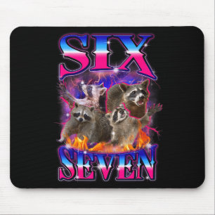 Rolig Six Seven 67 Meme 67 Tvättbjörn Meme Bootleg Musmatta