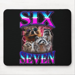 Rolig Six Seven 67 Meme 67 Tvättbjörn Meme Bootleg Musmatta