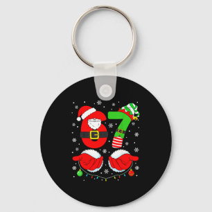 Rolig Six Seven 67 Meme 6 7 Elf Tomte Jul Pyjamas Nyckelring