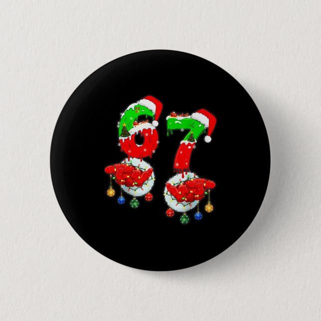 Rolig Six Seven 67 Meme 6 7 Jul Tomte Hand B Knapp (Framsida)