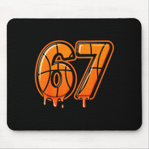 Rolig Six Seven 67 Meme Gen Alpha 67 Basketboll Fö Musmatta