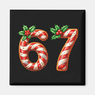 Rolig Six Seven 67 Meme Gen Alpha Slang 6 7 Godis Magnet