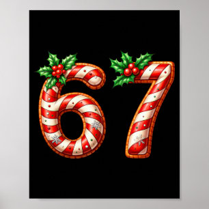 Rolig Six Seven 67 Meme Gen Alpha Slang 6 7 Godis  Poster