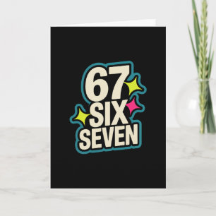Rolig Six Seven 6 7 Meme 1 Kort
