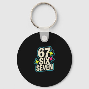 Rolig Six Seven 6 7 Meme 1  Nyckelring