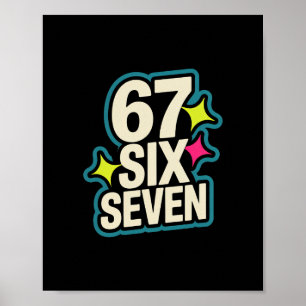 Rolig Six Seven 6 7 Meme 1 Poster