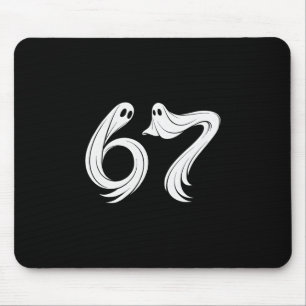 Rolig Six Seven 6 7 Meme 67 Design Spöke Halloween Musmatta