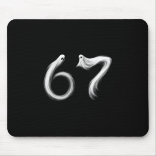 Rolig Six Seven 6 7 Meme 67 Design Spöke Halloween Musmatta