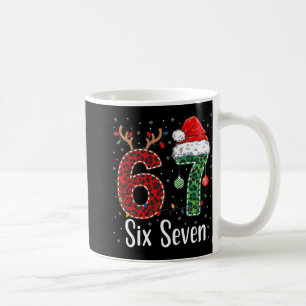 Rolig Six Seven 6 7 Meme 67 Jul Leopard Xmas Kaffemugg