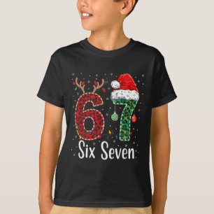 Rolig Six Seven 6 7 Meme 67 Jul Leopard Xmas T Shirt