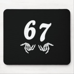 Rolig Six Seven 6 7 Meme 67 Skelett Hand Halloween Musmatta