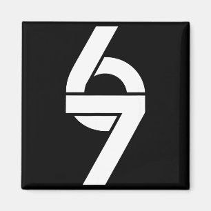 Rolig Six Seven 6 7 Meme Citat Gen Alpha Slang Magnet