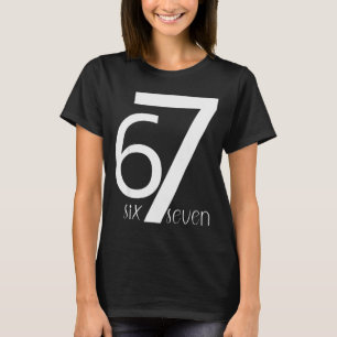 Rolig Six Seven 6 7 Meme Design 6 7 T Shirt