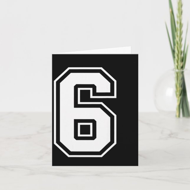 Rolig Six Seven 6 7 Meme-design  Kort (Framsida)