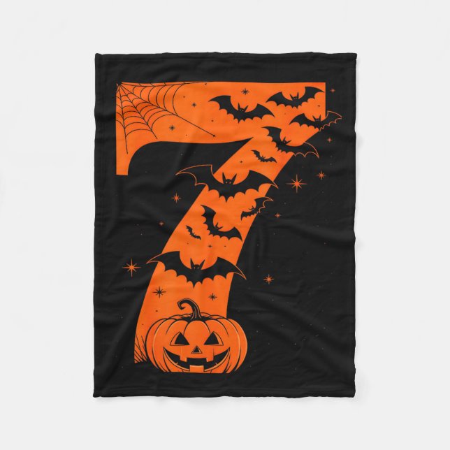 Rolig Six Seven 6 7 Meme Design Par Halloween  Fleecefilt (Framsidan)