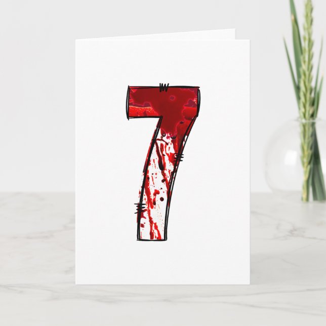 Rolig Six Seven 6 7 Meme Design Par Halloween Ho Kort (Framsida)