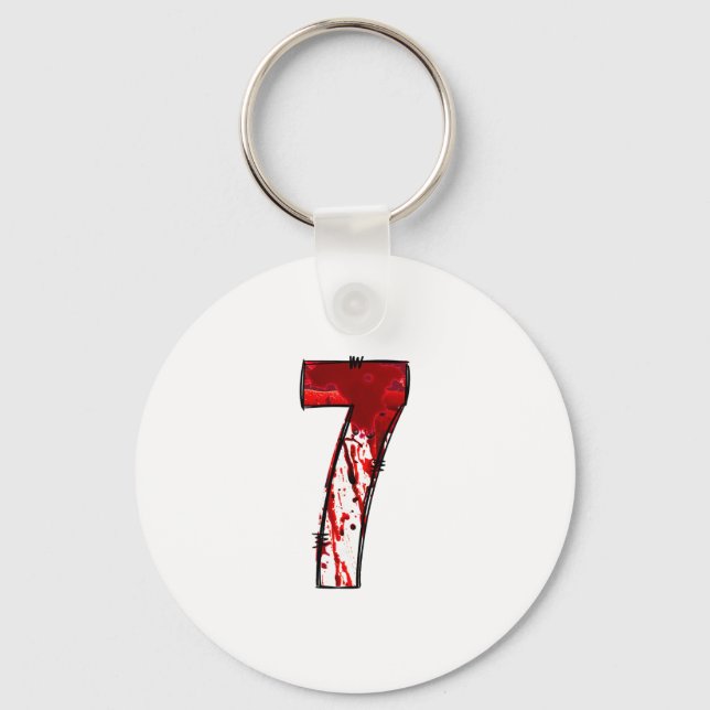 Rolig Six Seven 6 7 Meme Design Par Halloween Ho Nyckelring (Framsida)
