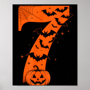 Rolig Six Seven 6 7 Meme Design Par Halloween Poster