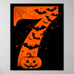 Rolig Six Seven 6 7 Meme Design Par Halloween Poster
