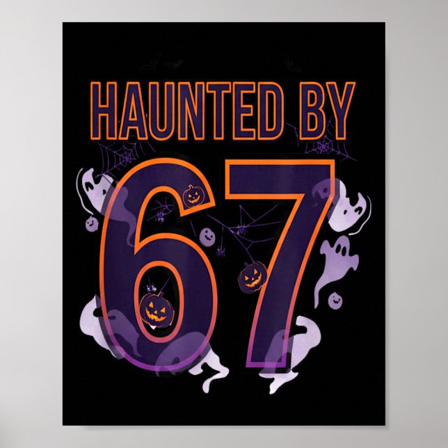 Rolig Six Seven 6 7 Meme Design Par Halloween  Poster (Framsidan)