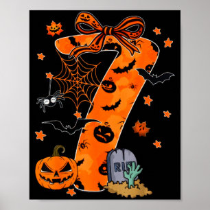 Rolig Six Seven 6 7 Meme Design Par Halloween Poster