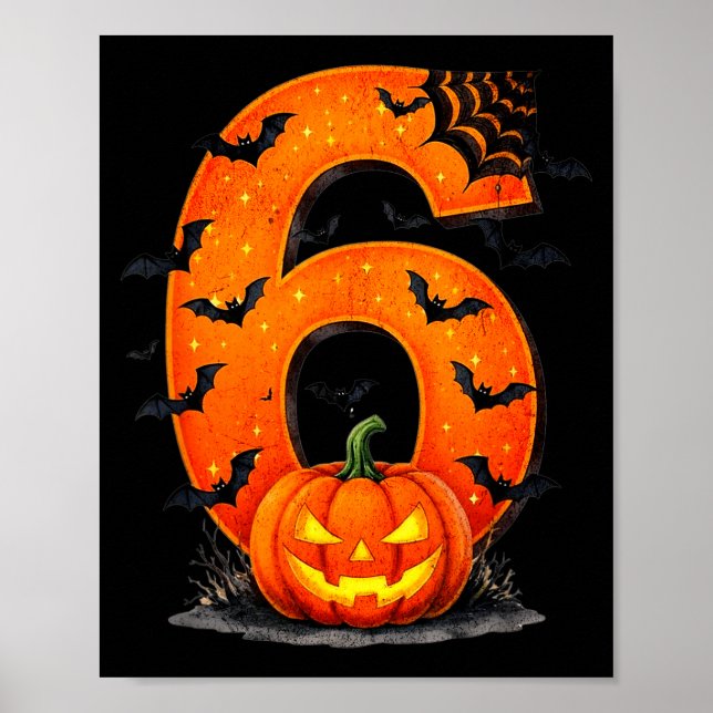 Rolig Six Seven 6 7 Meme Design Par Halloween  Poster (Framsidan)
