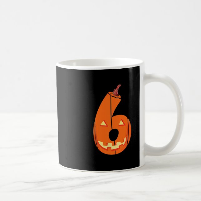 Rolig Six Seven 6 7 Meme Design Par Halloween Pu Kaffemugg (Höger)