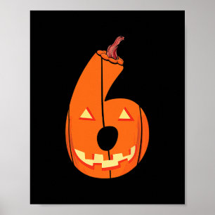 Rolig Six Seven 6 7 Meme Design Par Halloween Pu Poster