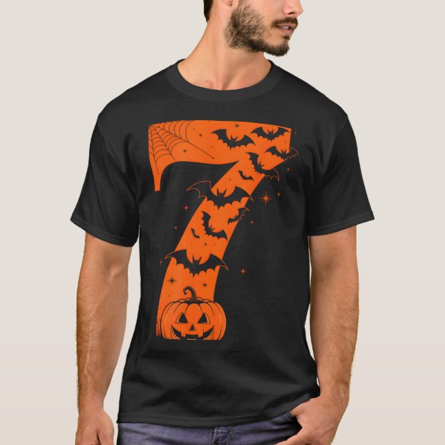 Rolig Six Seven 6 7 Meme Design Par Halloween  T Shirt (Framsida)