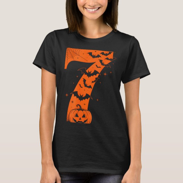 Rolig Six Seven 6 7 Meme Design Par Halloween  T Shirt (Framsida)