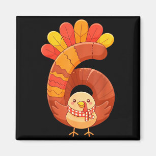 Rolig Six Seven 6 7 Meme-design Par Tacksgiving Magnet