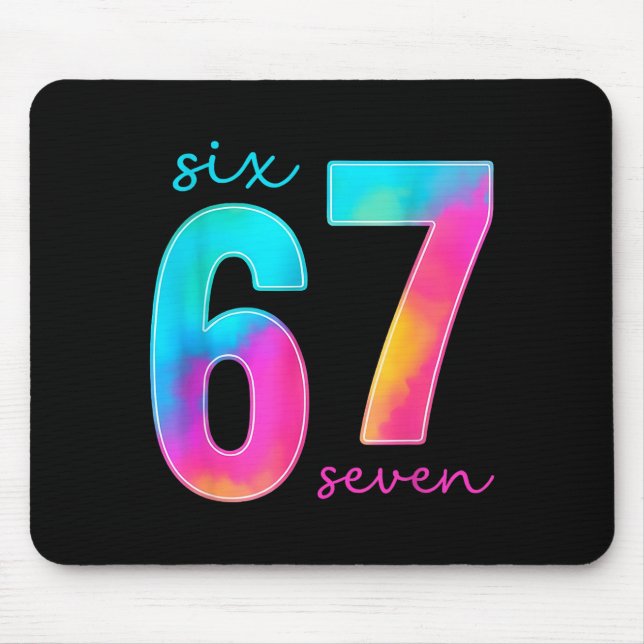 Rolig Six Seven 6 7 Meme Gen Alpha Slang 67 Barn  Musmatta (Framsidan)