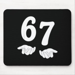 Rolig Six Seven 6 7 Meme Gen Alpha Slang 67 Händer Musmatta