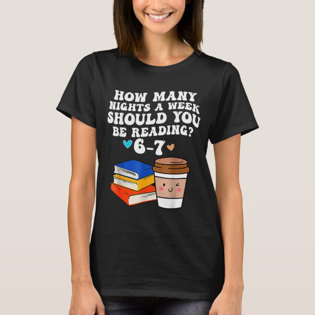 Rolig Six Seven 6 7 Meme Lärare Läsning 6-7 67 St T Shirt (Framsida)