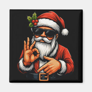 Rolig Six Seven 6 7 Meme Santa Jultröja Män Magnet