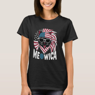 Rolig självständighetsdag 4 juli amerikansk flagga t shirt