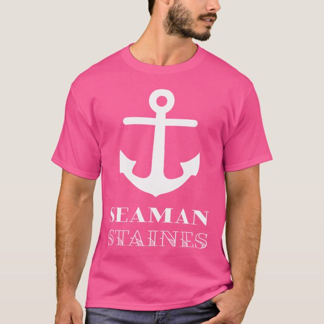 Rolig Sjöman Marin Staines Ankar T Shirt (Framsida)