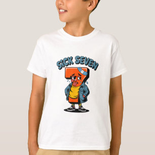 Rolig Sjuk Sju Meme Sex Sju Ordlek Halloween T Shirt