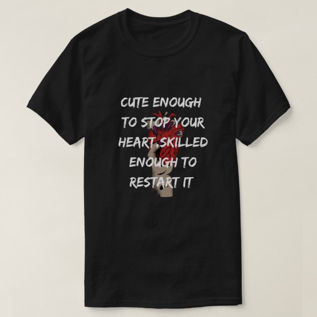 Rolig Sjuksköterska Citat Design T Shirt (Design framsida)