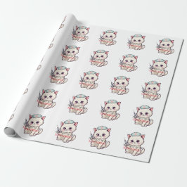 Rolig Sjuksköterska Katt Åderfinaren Personlig Presentpapper
