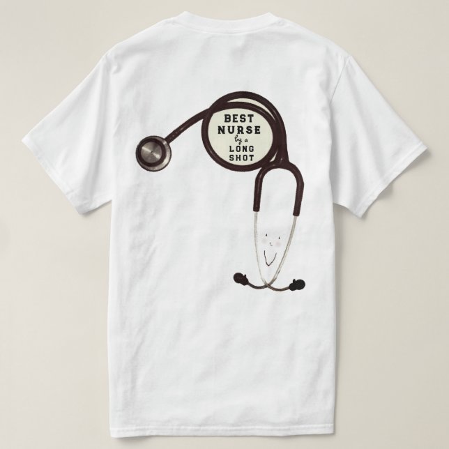 Rolig Sjuksköterska T Shirt (Design baksida)