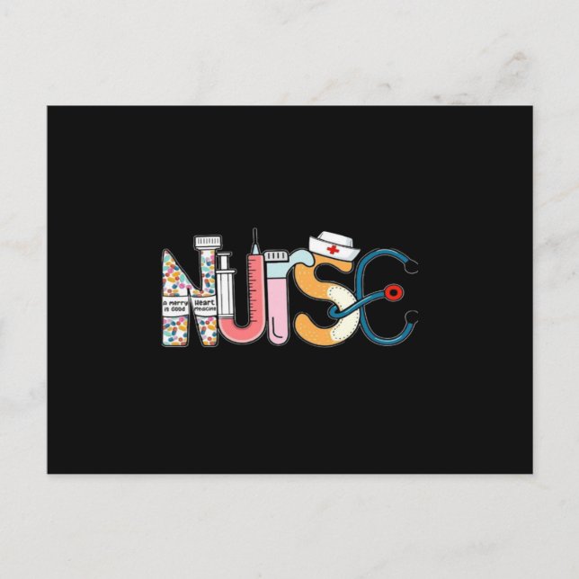 Rolig Sjuksköterska Vykort (Framsida)