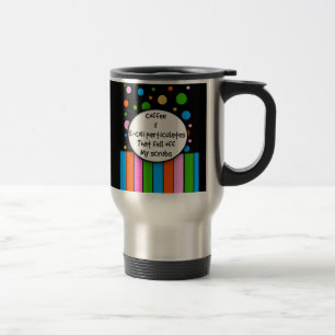 Rolig sjuksköterskatravel mug "kaffe och E-Coli " Resemugg