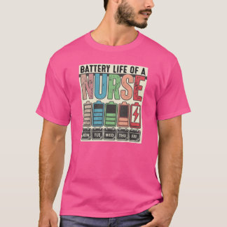 Rolig sjuksköterske-batteriliv-tröja t shirt